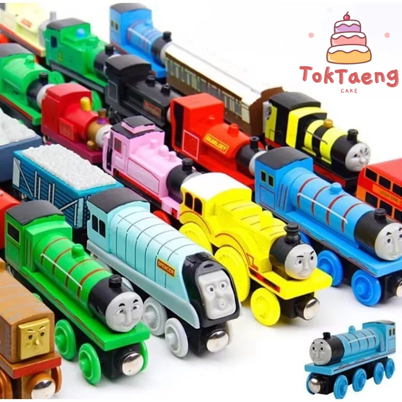 โมเดลรถไฟ (PVC) รถไฟแม่เหล็ก รถไฟโทมัส สำหรับเด็ก ตกแต่งเค้ก 2823 2824 2821 2822