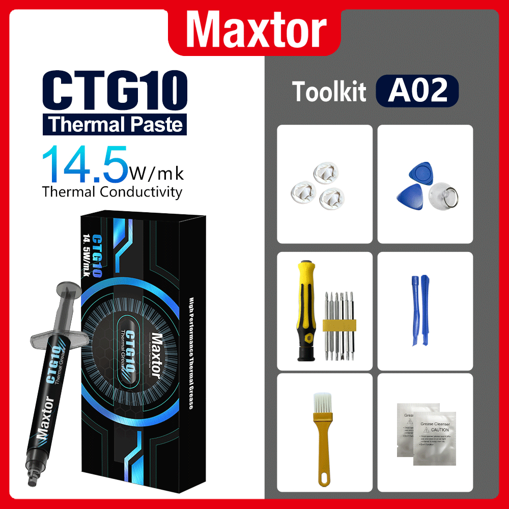 [maxtor Official] Maxtor CTG10 14.5w/mK CPU Thermal Paste Grease ซิลิโคนระบายความร้อนทา LED Silicone