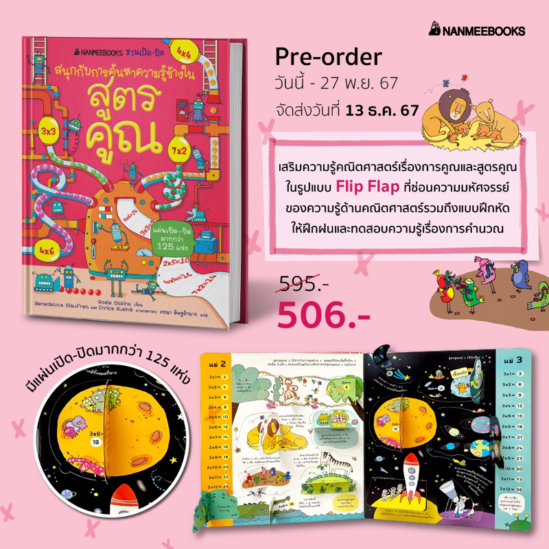 สูตรคูณ: ชุด NANMEEBOOKS ชวนเปิด-ปิด สนุกกับการค้นหาความรู้ข้างใน