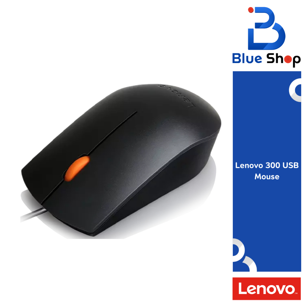 Lenovo 300 USB Mouse เมาส์แบบมีสาย ราคาประหยัด GX30M39704