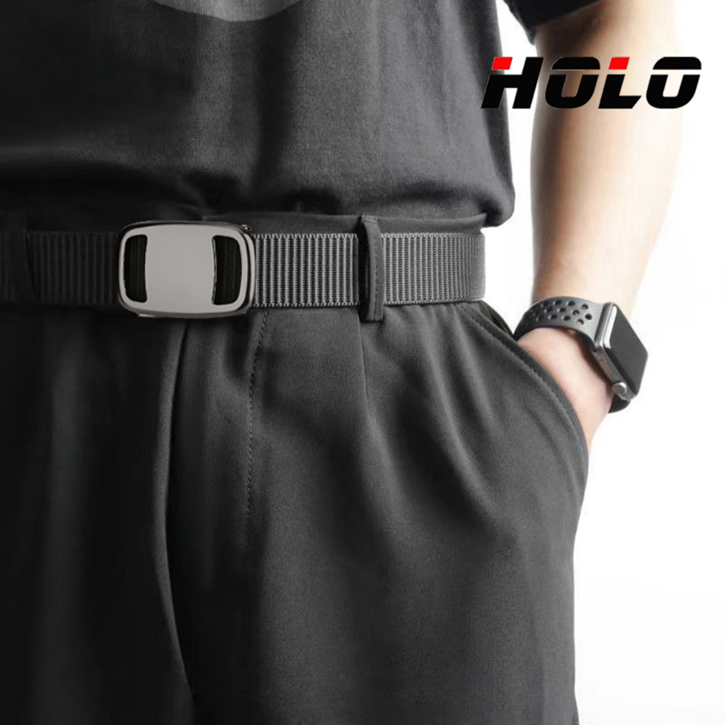 สไตล์ใหม่ ไนลอน เข็มขัด ผู้ชาย หัวเข็มขัดอัตโนมัติ กีฬา นักเรียน สันทนาการ เข็มขัดผ้าใบ