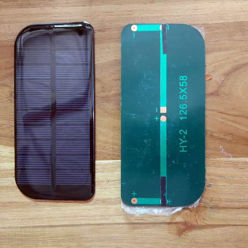 แผงโซล่าเซลล์ DIY 6v 400mW 126.5mmx58mm