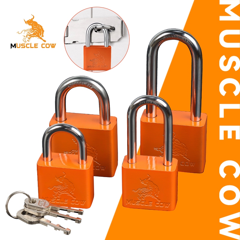 MUSCLE COW กุญแจทองเหลืองกันน้ำคุณภาพสูง ขนาด 30-50 มม. ของแท้ 100%