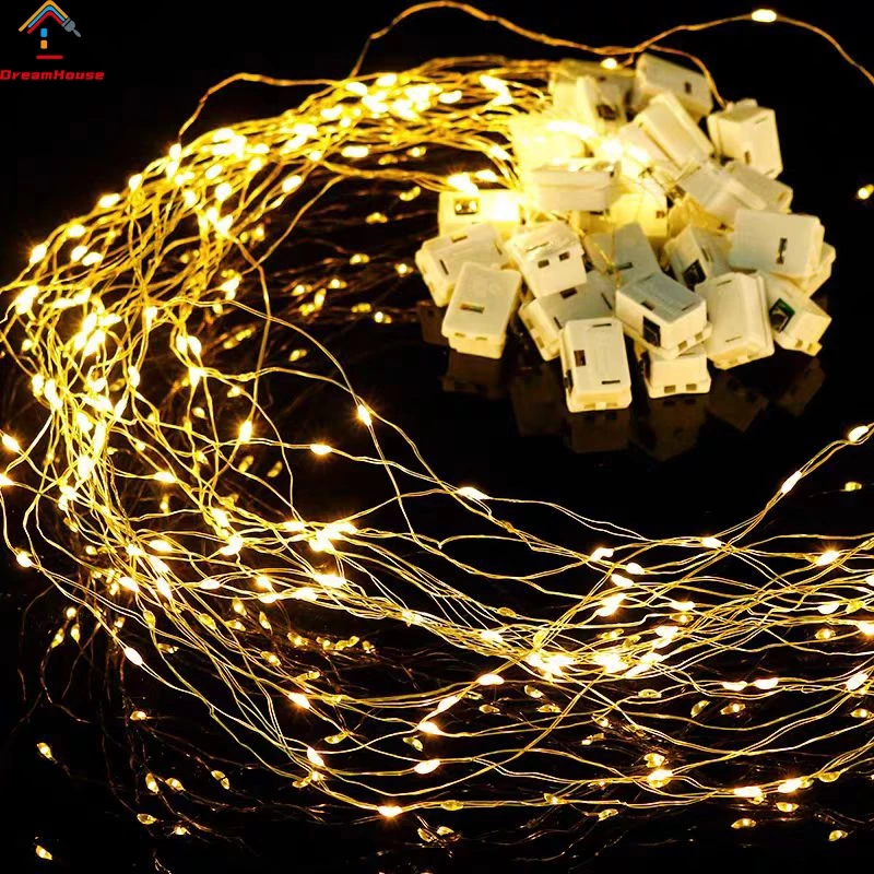 สายไฟ LED ประดับ ยาว 1/3/5 เมตร ไฟเส้น ลวด สำหรับประดับ งานแต่งงาน ของขวัญ ตกแต่ง หิ่งห้อย ปีใหม่