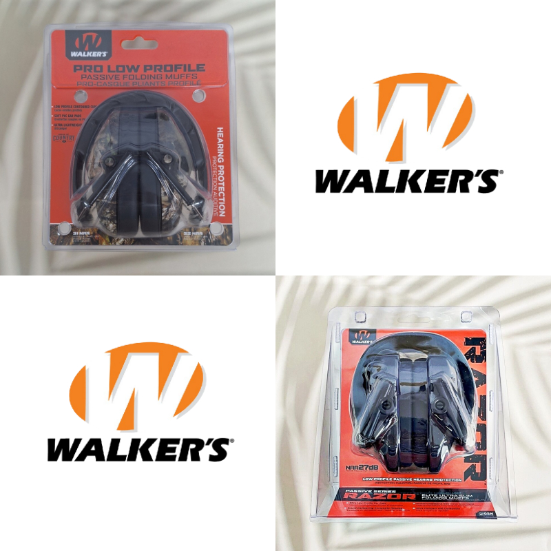 [Walker's®] Razor Passive Series  Muffs ที่ปิดหูแบบพาสซีฟ ลดเสียงรบกวน น้ำหนักเบา