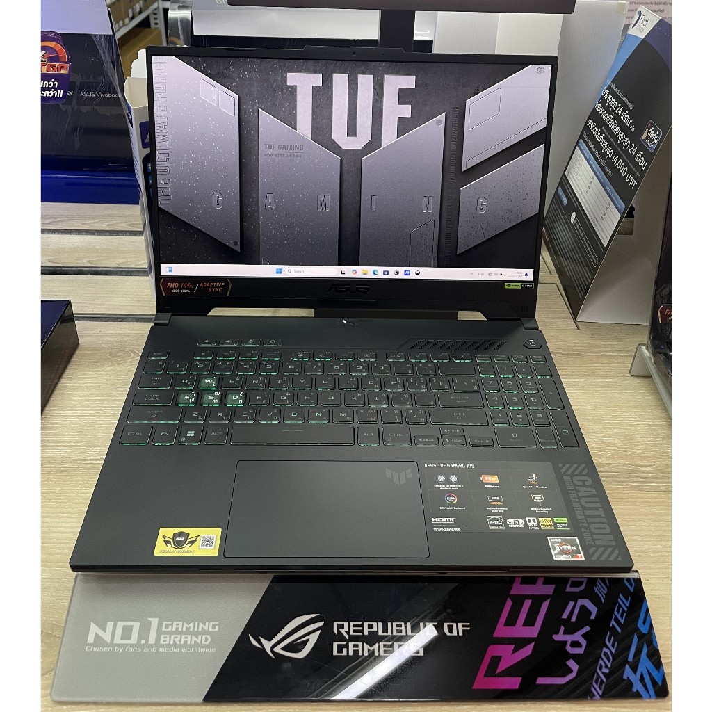โน๊ตบุ๊ค Asus TUF Gaming A15 FA507NVR-LP037W Mecha Gray