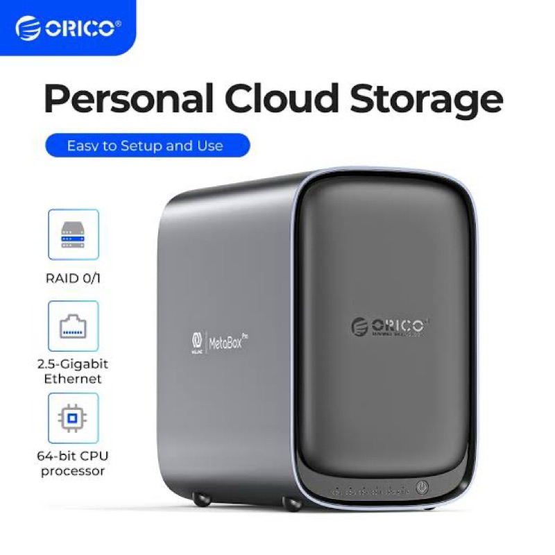 Orico MetaBox 5-Bay NAS Storage  Local Cloud Networkable สําหรับทีม/ธุรกิจขนาดเล็ก