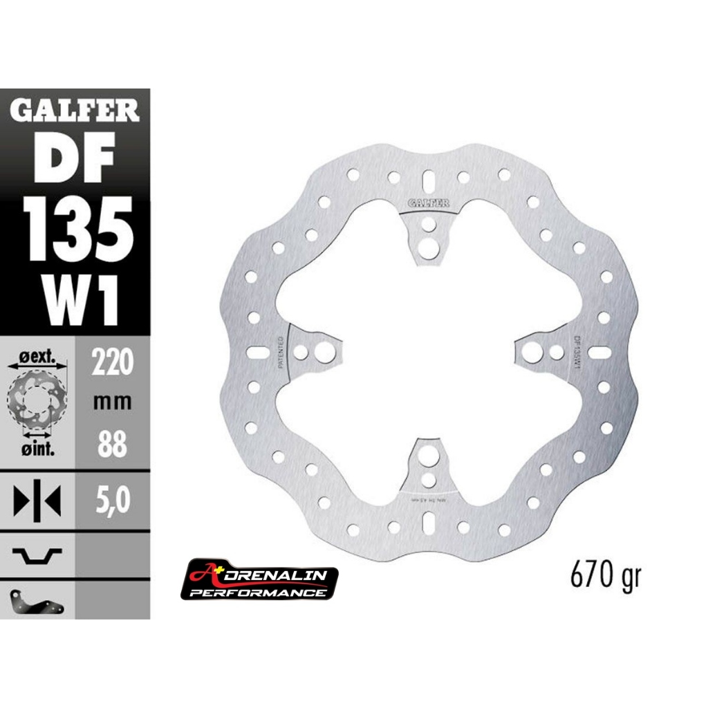 จานเบรค จานเบรคหลัง GALFER สำหรับ CBR1000 RR-R 21+ cbr1000rrr cbr 1000 ของแท้ ยุโรป