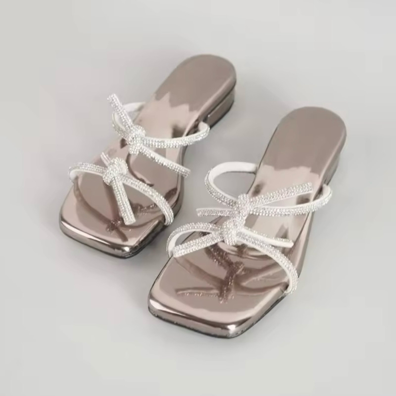 [พร้อมส่ง] แท้💯 ส่งต่อ as above รองเท้าแตะส้น 1 นิ้ว สี metallic size 41
