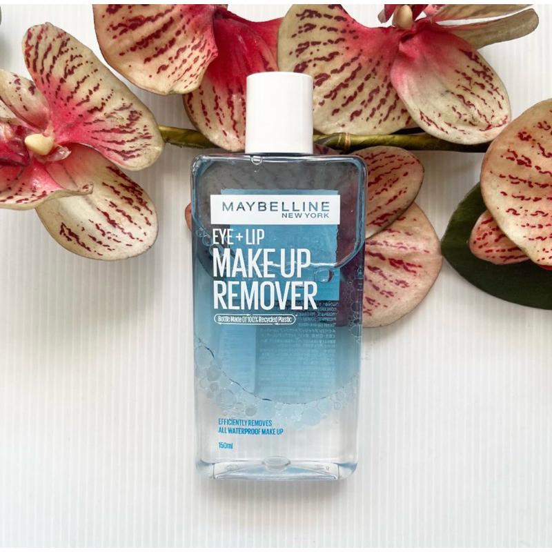 อ่านก่อนซื้อ 150 ml. ผลิต 04/25 Maybelline Eye + Lip Make Up Remover เมย์เบลลีน อาย เมคอัพ รีมูฟเวอร์ ล้างเครื่องสำอางค์