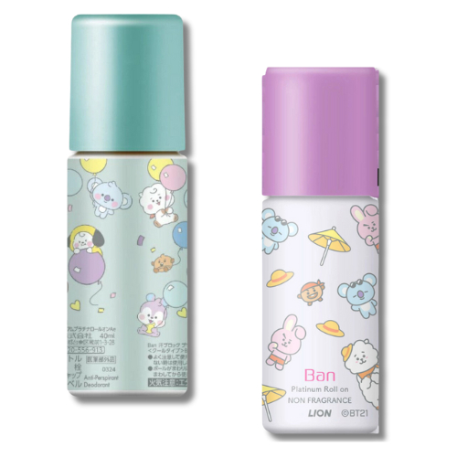 Lion Ban Sweat Block Platinum Roll-on 40ml โรออนพรีเมี่ยม กำจัดกลิ่นและเหงื่อ