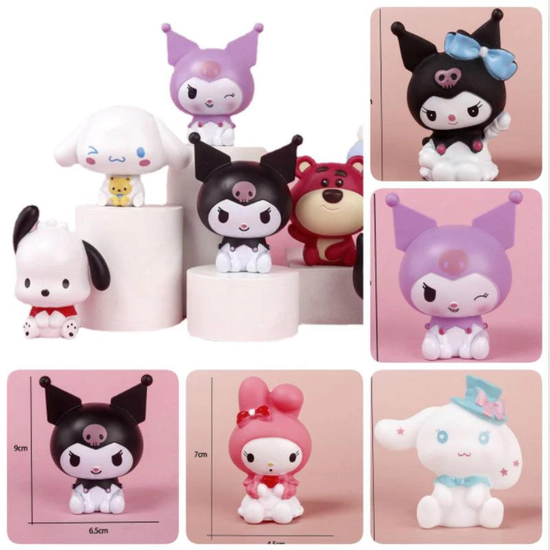 โมเดลแต่งเค้ก คุโรมิ โมเดลซานริโอ้ Sanrio 7-9cm
