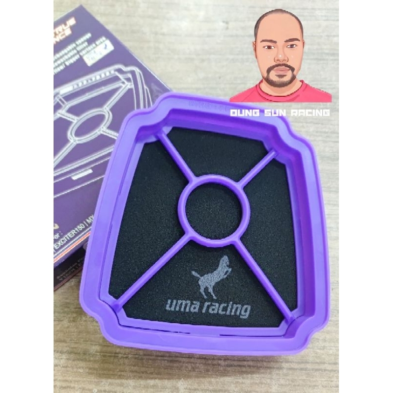 กรองอากาศ EXCITER150 ALL NEW EXCITER 155 จาก UMA RACING แท้ พิเศษ 5 ท่านแรก จัดไป 450 บาท ราคา ถูกที่สุด ดีลบีเคเค แกลเลอรีภาพที่ 5