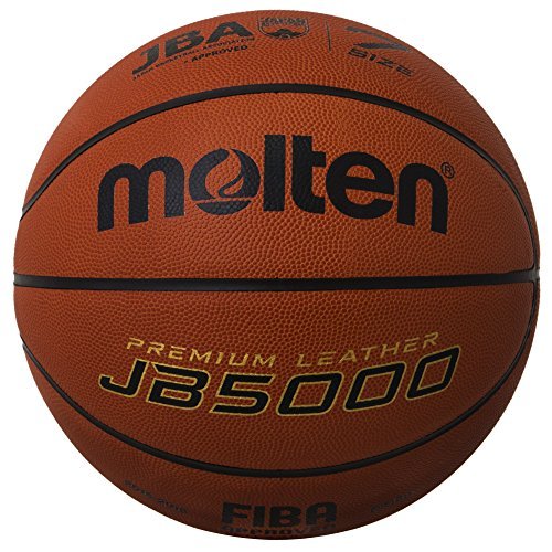 ของแท้ ลูกบาส Molten Basketball JB5000 /JB4800 size:6-7 JBA FIBA Official Ball Orange Leather พร้อมส่ง