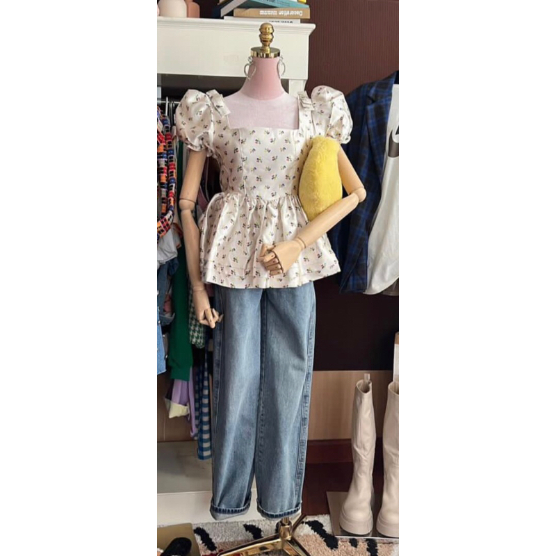 ส่งต่อเสื้อแขนตุ๊กตาร้าน X2market closet ไซส์ S (ใช้โค้ดลด30%ได้ค่ะ)