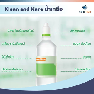 น้ำเกลือ คลีนแอนด์แคร์ (ยกลัง) Klean and Kare ซาไลน์แคร์ ล้างจมูก