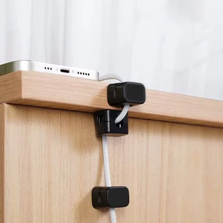 ชิ้นการจัดเรียงสายเคเบิลคลิปตัวจัดการสายไฟ USB ชาร์จเครื่องม้วนสายเคเบิลข้อมูลมีหัวเข็มขัดการจัดเก็บคงที่สายเคเบิลข้อมูล