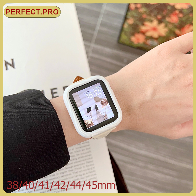 Candy สีนาฬิกากรอบ i-Watch 8 7 6 5 4 3 2 1 เรซิ่น PC กรอบ 38 มม.42 มม.44 มม.45 มม.40 มม.41 มม.