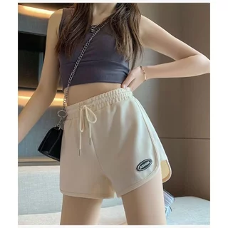 CC-30603 กางเกงขาสั้นสไตล์สปอร์ตหญิง ขาเว้า ผ้าไม่หนาไม่บาง ผ่อนคลาย ใส่อยู่บ้าน