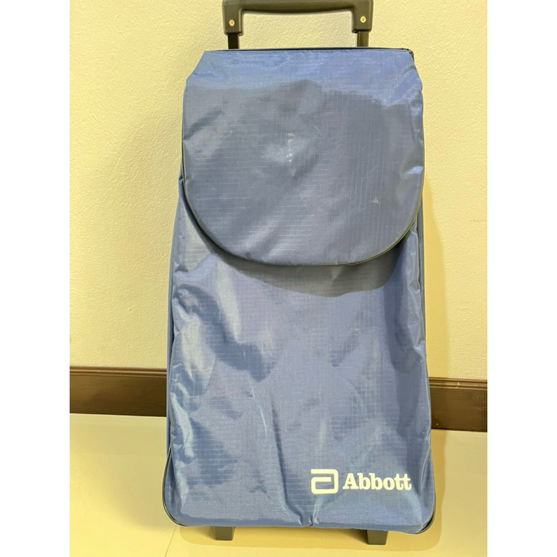 กระเป๋า Abbott สีน้ำเงิน ลากได้ ใส่ของได้เยอะ Abbott / Ensure กระเป๋าช็อปปิ้งล้อลาก