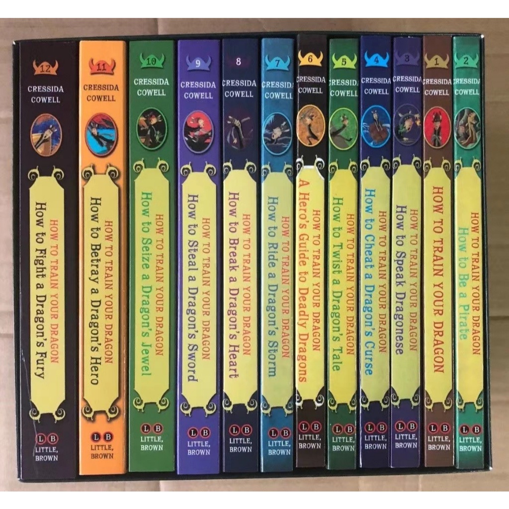 (พร้อมส่ง) กล่องตำหนิ How to Train Your Dragon 1 เซทมี 12 เล่ม หนังสือภาษาอังกฤษ