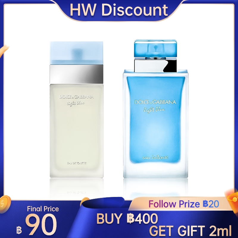 ของแท้ 100% Dolce & Gabbana Light Blue& Light Blue Eau Intense 2ml / 5ml / 10ml น้ำหอมผู้หญิง