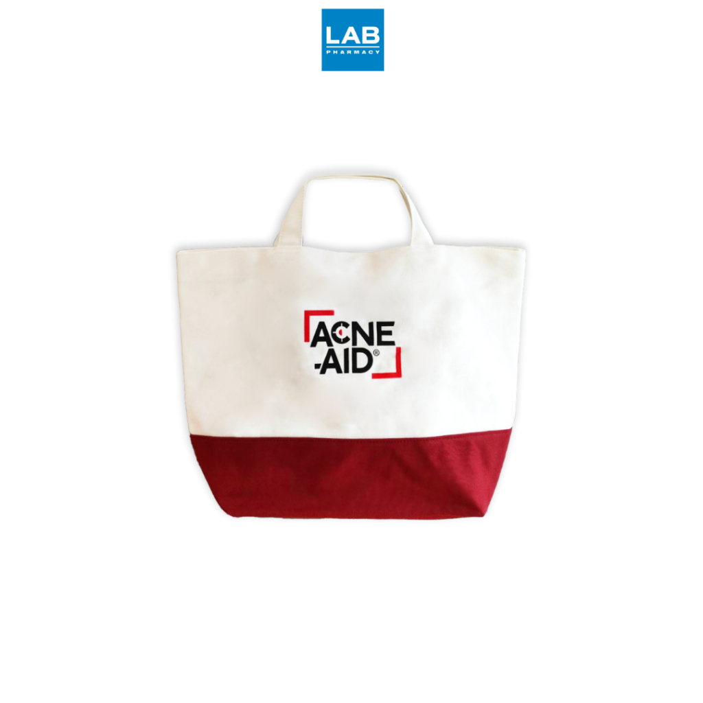 เมื่อซื้อผลิตภัณฑ์ Acne-Aid และ SpectrraBAN ใดๆ ครบ 700 บาท รับฟรี ACNE AID RED AND WHITE TOTE BAG มูลค่า 799 บาท