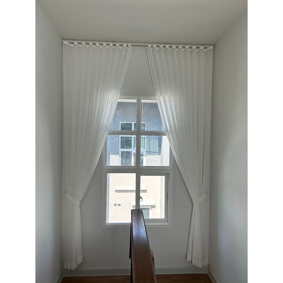 แนะนำ ผ้าม่าน ผ้าม่านสีขาว แนวมินิมอล ผ้าม่านโปร่งสำหรับทำม่าน 2 ชั้น สำหรับหน้าต่าง พร้อมจัดส่ง ราคาพิเศษ มีเก็บเงินปลายทาง
