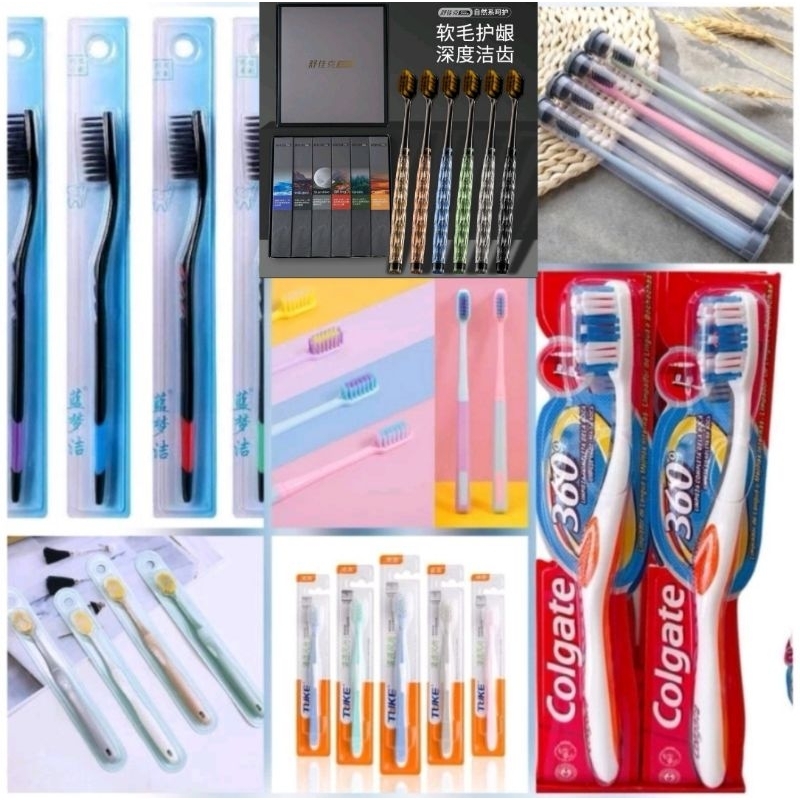 3แถม1🌟แปรงสีฟันคอลเกต Colgate 360 องศา​ / คริสตัลหรูหรา​ / ชาโคล​ / เกรดญี่ปุ่น​ / พาสเทล​ / พกพา