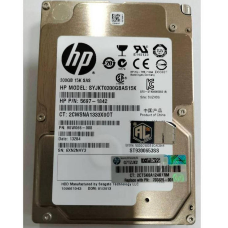 HDD HP 300GB 15K SAS 2.5Inch มือสองพร้อมใช้งาน