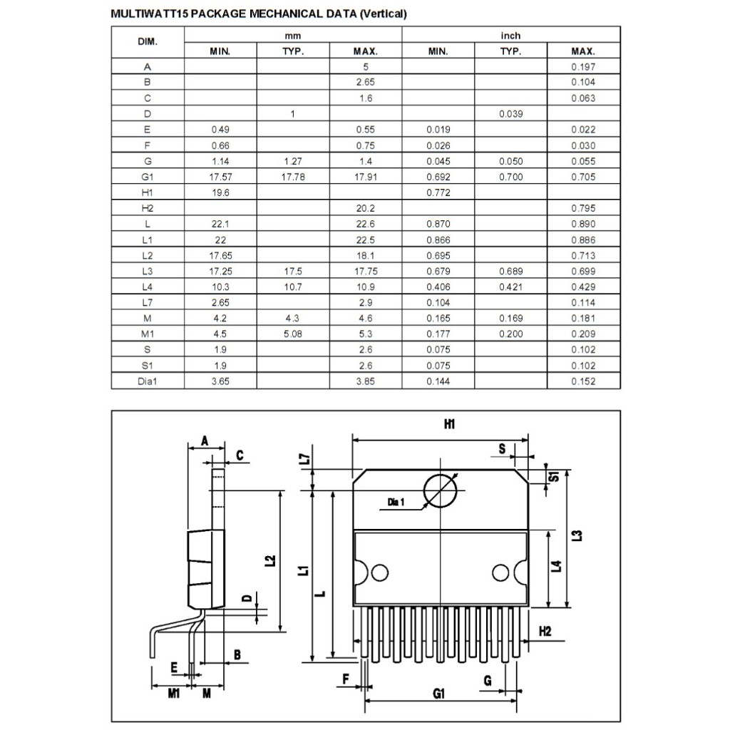 TDA7294 DMOS AUDIO AMPLIFIER WITH MUTE/ST-BY 100V-100W (รับประกันสินค้า 6 เดือน) มีสินค้าพร้อมส่งในไทย