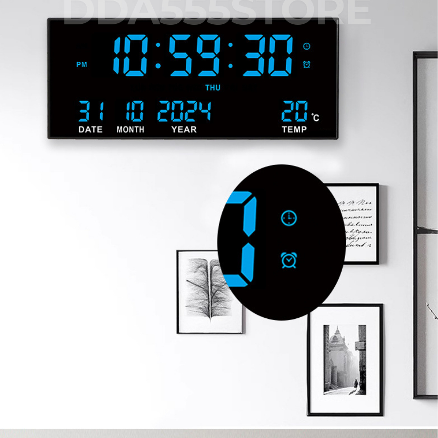 JH-3615B ใหม่ นาฬิกาDigital LED นาฬิกาดิจิตอลแอลอีดี ตกแต่งบ้านแขวนผนัง สินค้าพร้อมส่ง ราคา ถูกที่สุด ดีลบีเคเค แกลเลอรีภาพที่ 5