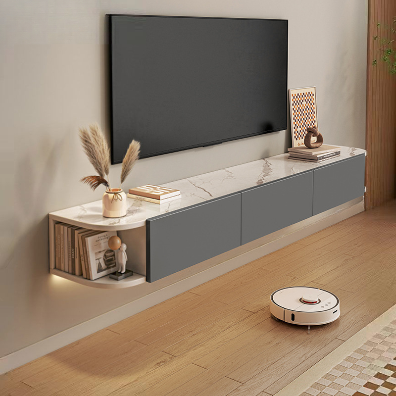 ตู้วาง ชั้นทีวีติดผนัง ขนาด 140cm TV Shelf สไตล์โมเดิร์น รับน้ำหนักมาก แข็งแรงประกอบง่ายพร้อมส่ง