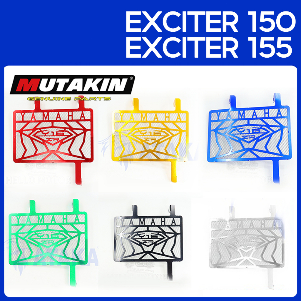 MUTAKIN การ์ดหม้อน้ำสแตนเลส YAMAHA EXCITER155 EXCITER150 วัสดุแสตนลสสวยงามตรงรุ่น