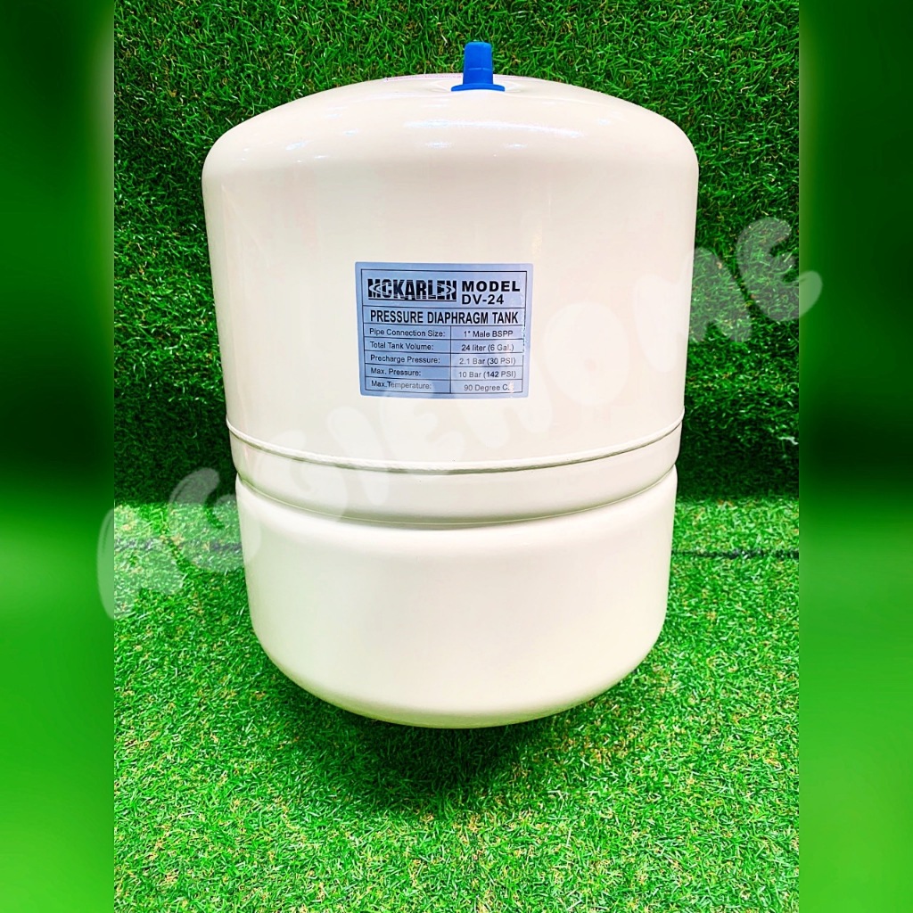 MCKARLEN ถังแรงดันไดอะแฟรม รุ่น DV24 เกลียวนอก 1" ความจุถัง 24ลิตร PRESSURE DIAPHRAGM TANK  ถังแรงดัน ปั๊มอัตโนมัติ