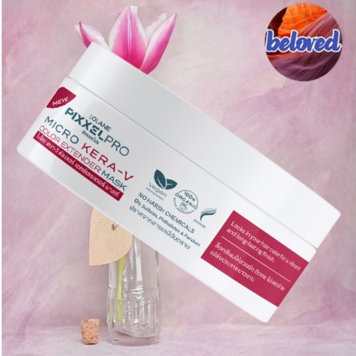 LOLANE Pixxel Pro Micro Kera-V Color Extender Mask 250 ml ทรีตเม้นต์สำหรับผมทำสี