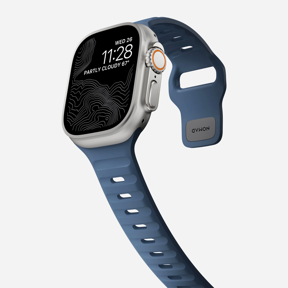 สายนาฬิกา NOMAD Sport Strap FKM 45 Naval/ Stone - Black Hardware