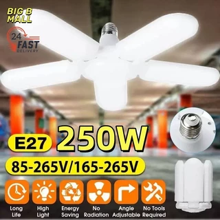 🔥LED Bulb หลอดไฟไดมอนด์ ทรงใบพัด ไฟตลาดนัด E27ซุปเปอร์สว่าง ใช้งานสะดวก พับเก็บได้