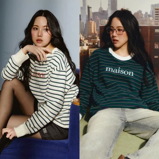 maison KEEPS | Paul Long Sleeve Top [Unisex] | เสื้อสเวตเตอร์ ลายทาง