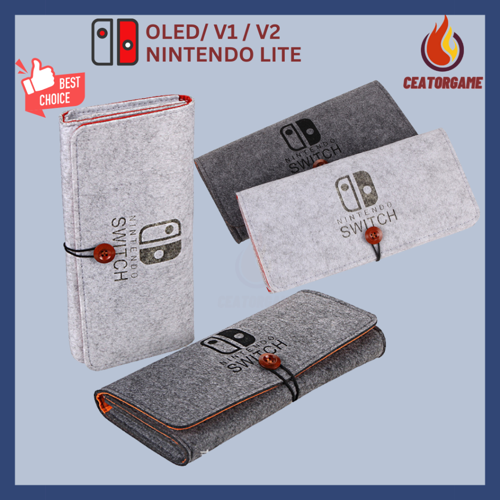 Nintendo switch Case กระเป๋าผ้าสักหลาดใส่เครื่องเกม Nintendo Switch lite/ V1/V2 - OLED