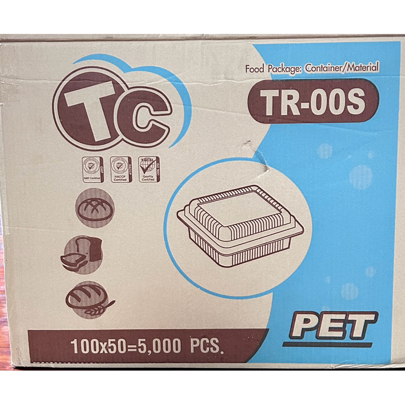 กล่องเบเกอรี่ TR-00S (PET) (ฝาไม่ล็อค) 1  แพค (100ชิ้น) - รูปที่ 5