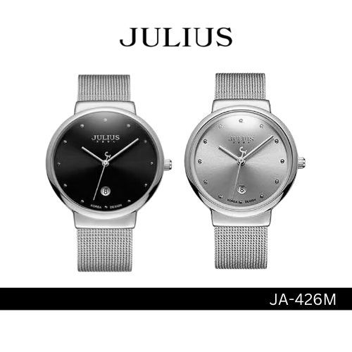 Julius JA-426M นาฬิกาข้อมือผู้หญิง มี 2 สี สายสแตนเลส หน้าปัดกลม แบรนด์เกาหลี ของแท้ ประกัน 1 ปี