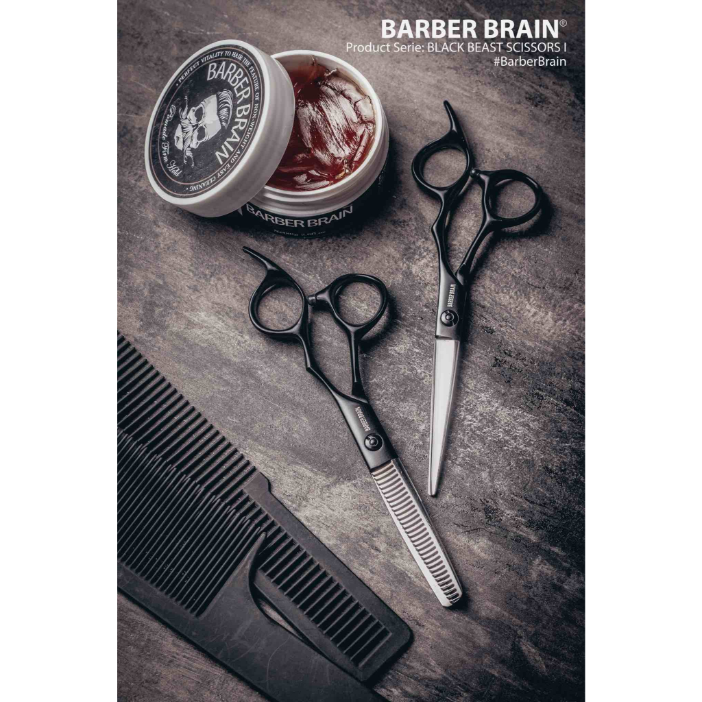 BARBER SCISSORS บาร์เบอร์ เบรน กรรไกรตัด 6.5" +ซอยผม 6" รุ่น VAL-64/65