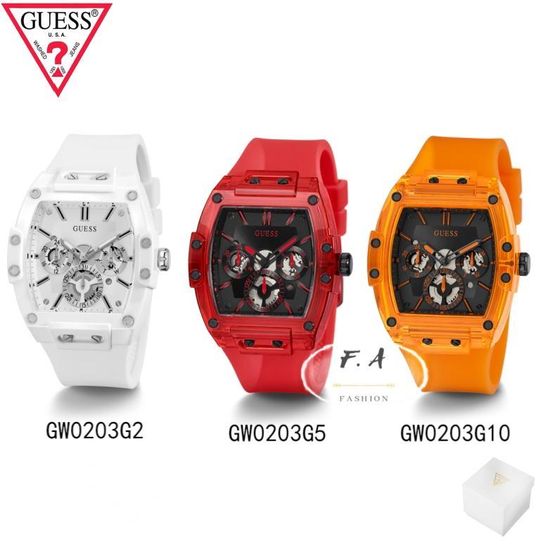 F.A Guess ของแท้100% นาฬิกาสําหรับผู้ชายในถังไวน์อเนกประสงค์  GW0203G2 GW0203G5 GW0203G10 สาวสวย กว้