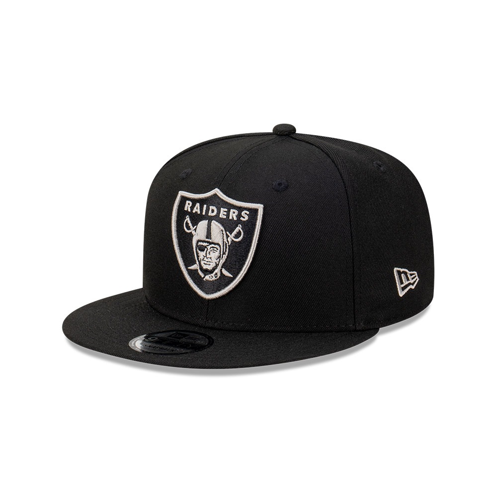 New Era หมวกรุ่น Las Vegas Raiders Gray Outline Repreve Black 9FIFTY Cap