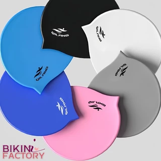 BIKINI FACTORY หมวกว่ายน้ำ หมวกว่ายน้ำซิลิโคน หมวกคลุมผม ✅ กันน้ำ ใส่สบาย สําหรับผู้ใหญ่ BK-234