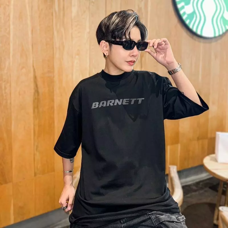 BARNETT A01 คอตตอน 100% comb20 ผ้าหนา ใส่ สบาย โอเวอร์ไซส์