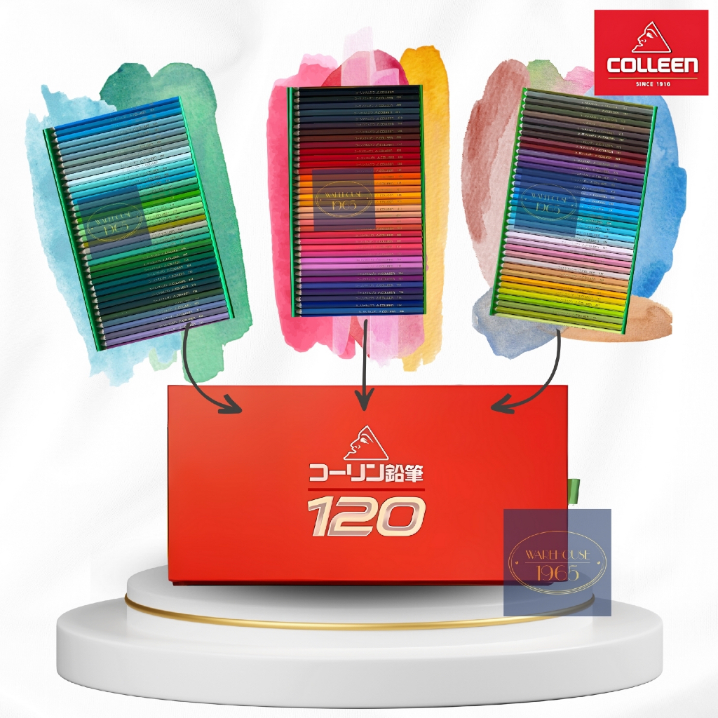 สีไม้ คอลลีน 24/36/48/60/72/120 ทั้งแบบ 1หัว 2หัว Colleen Japanese Colored Pencil Set #775 & #787