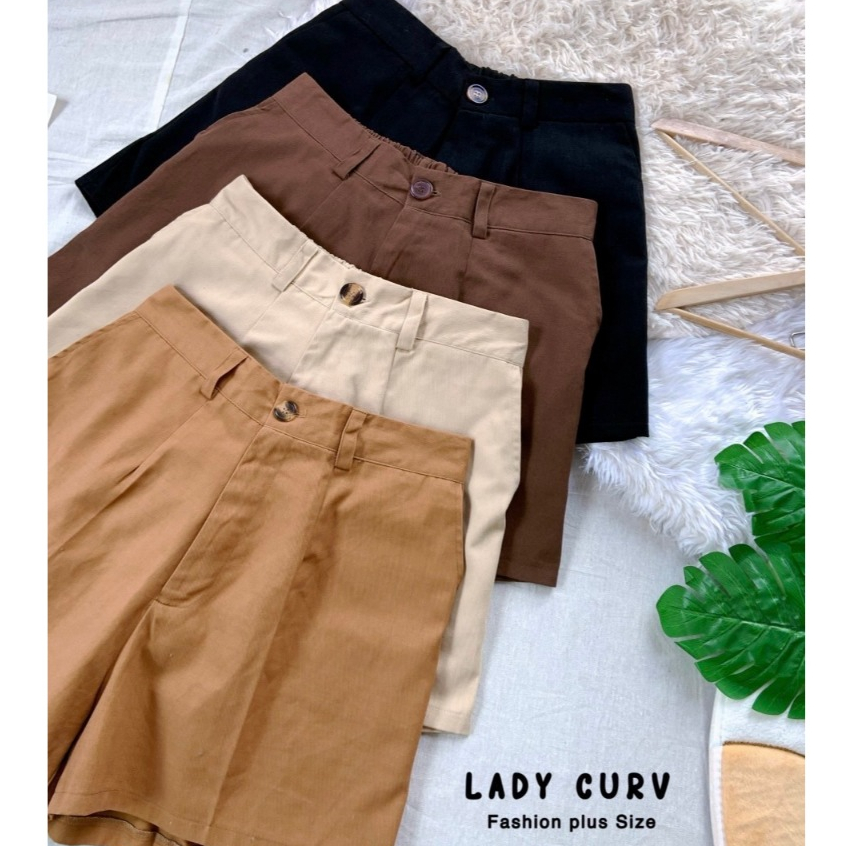 กางเกงขาสั้น รุ่นลำลองเอวสูง โทนน้ำตาล สม็อคหลัง พลัสไซต์ เอวได้ถึง 32++ สาวอวบ อ้วน - รูปที่ 7