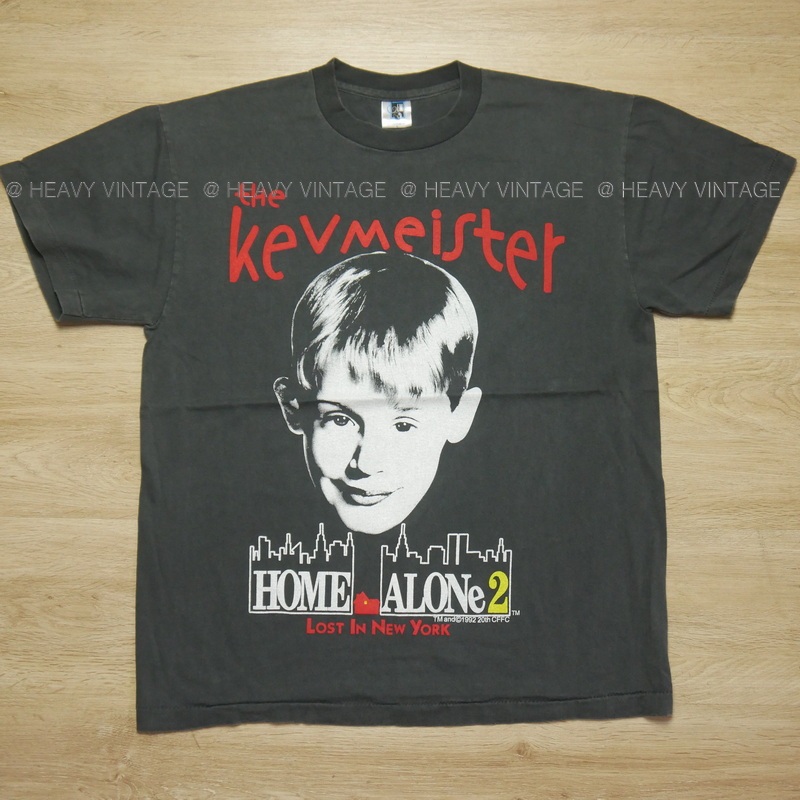 HOME ALONE2 Lost In New York Bio Washed the Original Bootleg เสื้อวินเทจ เสื้อหนังตำนาน heavy vintag